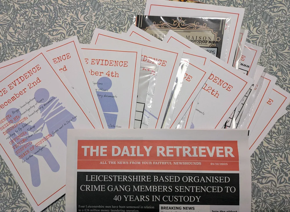 Advent Detective Kit - contents